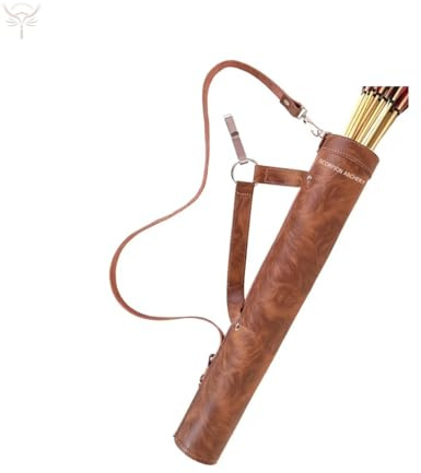 Carquois traditionnel en cuir fait à la main, léger et confortable, cadeau d'anniversaire pour lui