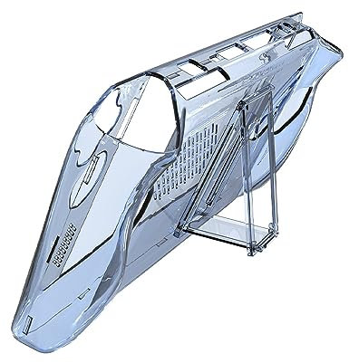 Szaerfa Transparentes Gehäuse für Asus ROG Ally, mit Kickstand, Silikon-Schutzhülle für Game Handheld Controller, Konsolenschutzzubehör, Anti-Collision (Transparent Blau)