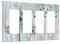 Cubierta de interruptor de luz decorativa rústica de diente de león, diseño retro de mariposa azul y gris, 4 bandas, cubierta de interruptor de luz, cubierta de enchufe decorativa vintage de campo,