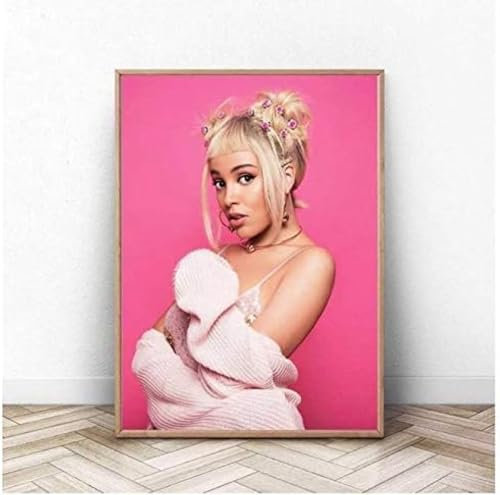 Poster Doja Cat Poster Musik Sänger Star Poster Foto Porträt Bilder Leinwand Malerei Poster Und Drucke Wand Kunst Home Decor 50X70Cm Kein Rahmen