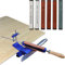 Affilacoltelli Manuale Professionale, Sistema di Affilatura Coltelli in Acciaio Inossidabile, Rotazione Flip di 360° con Angolo Fisso, Set Affilacoltelli da Chef con 6 Pietre per Affilare, Blu