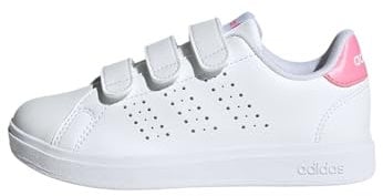 adidas Advantage Base 2.0 Shoes Children, Scarpe da Tennis, Cloud White/Bliss Pink/Core Black, 31 EU