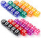 Gwhole 5 x 8 (40 Pezzi) Set di Dadi Dadi da Gioco in Acrilico 8 Traslucido Colori, Esaedro Dadi per Tenzi, Bunco or Insegnare i Matematici, Dadi da Gioco 14 mm，Dadi con Angoli Arrotondati