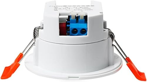 Tuya WiFi MmWave Sensor de Presencia Humana Detección de Radar de microondas Sensor de Movimiento PIR con Soporte de Pared de luminancia, Blanco, A 16Serene