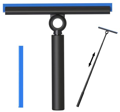 EHOMGUI Shower Squeegee for Glass Doors with Long Handle