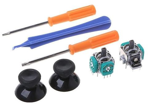 CHICHIYANG 2Pcs Joystick Replacement with Screwdriver Screws Kit No Drifting, Analog Joystick for Xbox One, Hall Effect Sensor Joystick Repair Thumb Sticks