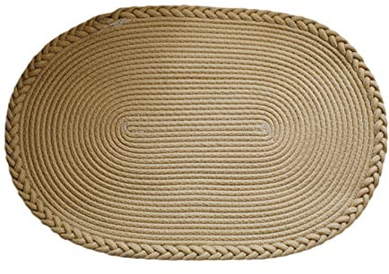 COSSIKA Door Rug Hand-Woven Cotton Rug Japanese Door Mat Carpets Non-Slip Entry Area Rugs