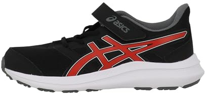 ASICS Jungen Jolt 4 Ps Sneaker, Black Fiery Red, 33 EU