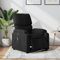 Hommdiy Massagesessel Elektrisch Schwarz Indoor Familien Stoff Massagesessel