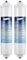Kühlschrank Online Wasserfilter kompatibel for Samsung DA29-10105J HAFEX/XP, kompatibel for LG 5231JA2010B, kompatibel for GE GXRTQR Alternativen (Color : 2pcs)