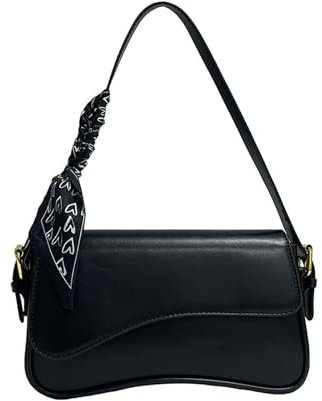 Baby Taschen Umhängetasche für Damen, Handtasche, Clutch, klassische Retro-Umhängetasche Adventskalender Befüllen Kinder Große Taschen (Black, One Size)