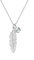 Elli Halskette Damen Feder Anhänger Boho mit Kristall in 925 Sterling Silber
