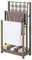 COSTWAY Porte-Serviettes sur Pied en Bois, 3 Barres et Étagère de Rangement Inférieure, Dispositif Anti-Renversement, Support Serviette pour Salle de Bain, Buanderie, 22 x 45 x 86 cm, Gris