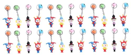 WRITWAA 3sätze Teiliges Lustige Clown Schlüsselanhänger Kreative Taschenanhänger Witzige Clown-figuren Für Taschen Und Schlüssel Für Partys Und Dekoration Leicht Und Tragbar