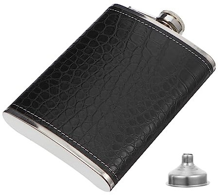 WATIIFUFU Alcohol Bottle Hip Flasks for Liquor Miniature Portable Alcohol Flask Set Vintage Style Liquor Flask Funnel Stainless Steel Flask for Pocket Outdoor Set for Men