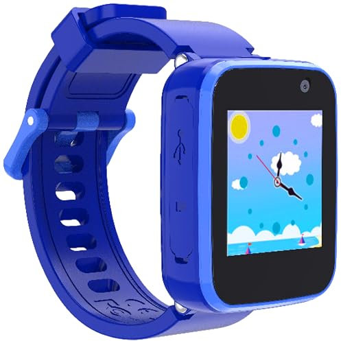Silvergear® Montre Connectée Enfant avec Jeux et Caméra | Écran Tactile 1,44 IPS | Batterie Rechargeable 330mAh | Smart Watch pour Kids | Bleu