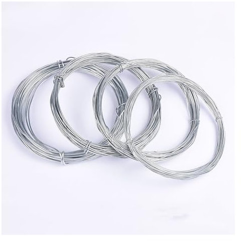 CLENEA 1 Uds., 10 Metros, 0,8mm/0,95mm/1,2mm/1,4mm, Alambre de Hierro galvanizado, Cuerda de Alambre de Acero Fino, Escultura Hecha a Mano, Hardware DIY(0.95mmx10Meters)