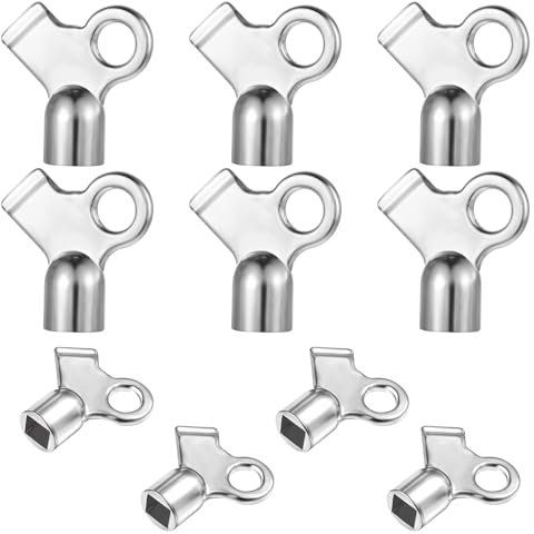 Lot de 10 clés de purge de chauffage universelles - Pour radiateurs - Clé de purge - Accessoire pour tous les chauffages