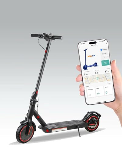 QNQ E Scooter, Elektroroller für Erwachsene, 8,5 Zoll, LED-Display, App-Funktion, Max 30km Reichweite 20km/h, 120 kg Belastung, Duales Bremssystem, Faltbarer für Pendler E Roller für Erwachsene