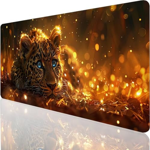 Gaming Mouse Mat Large Mouse Pad 900x400x3mm Washable Laptop Desk Pad, Japanese Keyboard Pad, Non-Slip Rubber Base Desk Mat for MacBook, PC, Laptop, Office yellow animal 0-C