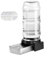 Marchul 7.2L Distributeur d'eau pour Chien Chat, Distributeur Eau Automatique par Gravité avec Gamelle INOX et 3 Filtres, Grande Capacité Distributeur Eau pour Animaux de Compagnie, sans Électricité