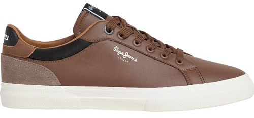 Pepe Jeans Herren Kenton Court M Sneak, Brown Tan Brown, 42 EU