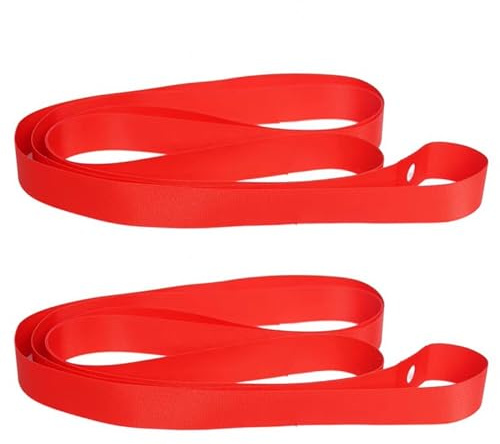 Runseaway 2Pcs 700C Bicycle Rim Strip Rim Tape, High-Pressure & Puncture Resistant Inner Tube Protection Pad, Elastic PVC Bike Wheel Liner Tire Liners for Mountain & Road Bikes