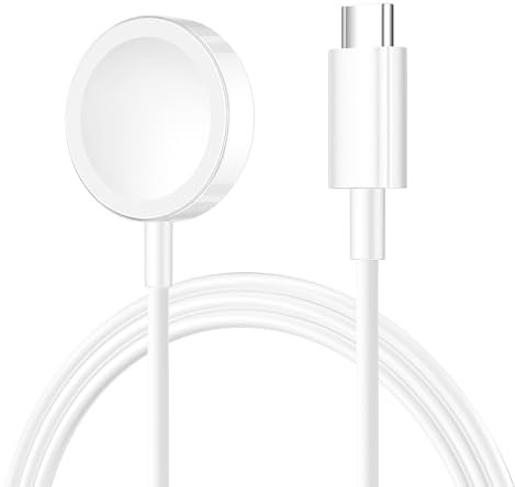 Chargeur pour Apple Watch, Câble de Charge Rapide USB?C vers Magnétique iWatch (1m), Chargeur de Montre Portable USB C avec Apple Watch Series 10/9/8/7/6/5/4/3/2/1/Ultra/SE