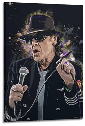 ZCDSEFF Singer Poster1 Udo Lindenberg Poster, dekoratives Gemälde, Leinwand, Wandposter und Kunstdruck, moderne Familienschlafzimmer-Dekoration, Poster, 20 x 30 cm