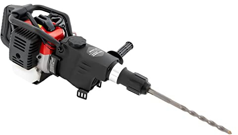 Petrol Hammer Drill, 32.6CC Breaker Demolition Jackhammer, 2 Stroke Gasoline Demolition Jack Hammer Petrol Hammer Drill, 2 Chisels, for Concrete Floors Brick Walls Stones