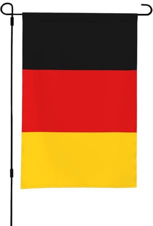 Deutschland-Flagge, Gartenflagge, doppelseitig, kleine Flaggen für den Hof, geeignet für draußen oder Garten, Terrasse, Hofdekoration, 45,7 x 30,5 cm