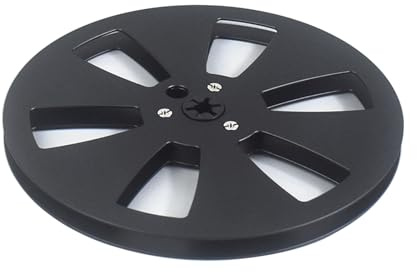 Bobine vide en alliage d'aluminium de 6,35 mm et 17,8 cm pour magnétoscopes à 6 trous pour plateau sonore ouvert Bobine en alliage d'aluminium