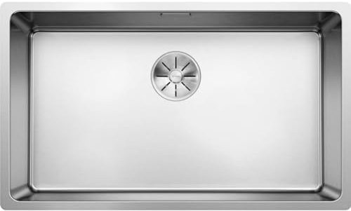 BLANCO ANDANO 700-U 522971 Fregadero para montaje bajo encimera, cubeta bajo encimera, con sistema de desagüe InFino, acero inoxidable satinado