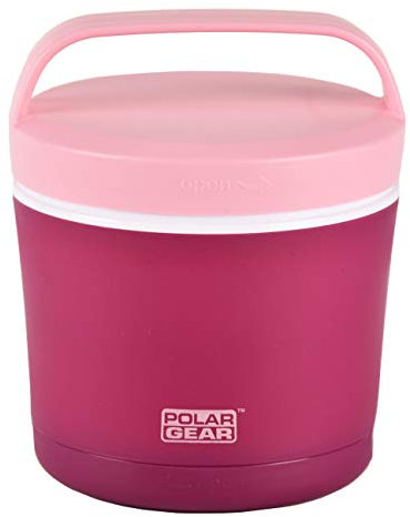 Polar Gear Insulated Microwave Bowl – Double Layer Soup & Food Container with Spoon & Fork – for Work, School & Travelling – Berry,500ml,Purple