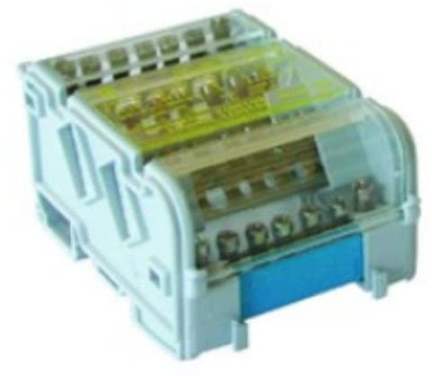 MORSETTIERA TETRAPOLARE 7 FORI 100A