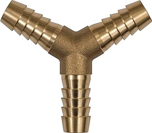 RIEGLER 134511-172 E Y-Schlauchverbindungsstutzen, für Schlauch LW 13 mm, Messing, 1Stk