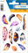 HERMA 15146 Aufkleber Federn Glitzer klein, 13 Stück, Tiere Sticker mit Vogel Feder Motiv, Kinder Etiketten für Fotoalbum Tagebuch Poesiealbum Scrapbooking Geburtstag Dekoration Briefe DIY Basteln