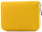 modamoda de P04 Portefeuille pour femme, en cuir véritable, court, style italien, Jaune colza., Small