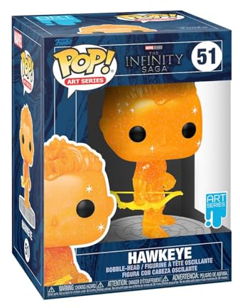 Funko Pop! Artist Series: Marvel Infinity Saga - Hawkeye - Orange - Vinyl-Sammelfigur Inklusive Premium-Kunststoffschutz-Box - Geschenkidee - Offizielle Handelswaren - Modellfigur Für Sammler