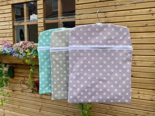 Summer Lavender & Daisy Very Large Peg Bag. Wipeable.