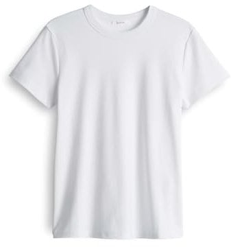 OPUS Damen Kurzarmshirt | T-Shirt SAMUN Slim aus BCI Cotton Mix White, 40