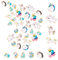 SUNNYCLUE 1 Box 40 Stück 10 Stile Einhorn Charms Legierung Emaille Anhänger Verschiedene Vergoldete Einhorn Charms Zubehör Für Halsketten Armbänder Ohrringe DIY Schmuckherstellung Kunsthandwerk