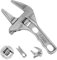 Fuyamp 1 Pack Adjustable Spanner Wrench, 6-68mm Opening Wide Jaw Spanners, Alloy Wrench Spanners Ultra-Thin Shifting Spanner Tap Plumbing Basin Wrench Hand Tools for Bathroom Washbasin