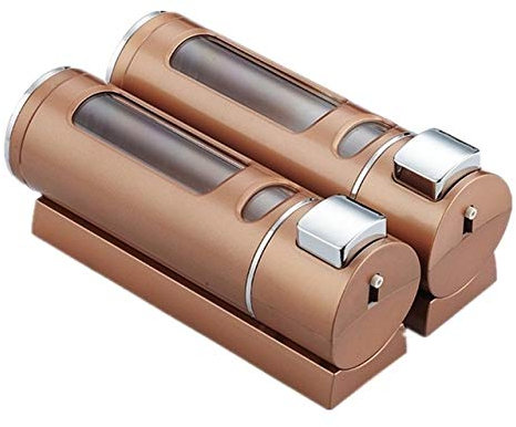 Dispensador de jabón Single / Double 400ml dispensador de jabón de montaje en pared del baño de ducha del champú dispensador de jabón líquido Recipiente de baño Accesorios for baños Dispensador de det