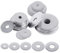 Glarks Juego de 100 arandelas planas de acero inoxidable 304 M8 x 25 mm para cerradura de tornillo