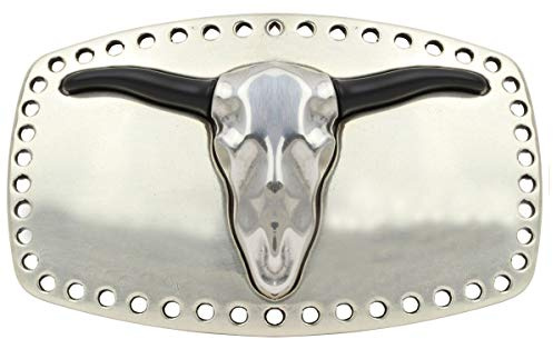 BELTINGER Gürtelschnalle Boss Bull 4,0 cm | Buckle Gürtelschließe Reitaccessoires 40mm Massiv | für Reit- und Western-Outfit