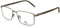 Rodenstock Quadratisch Metall Brillen in Light Gunmetal, Dark Grey für Herren, Brille mit Sehstärke, optional mit Sonnenbrillen tönung oder Blaulichtfilter (Modell R7047)