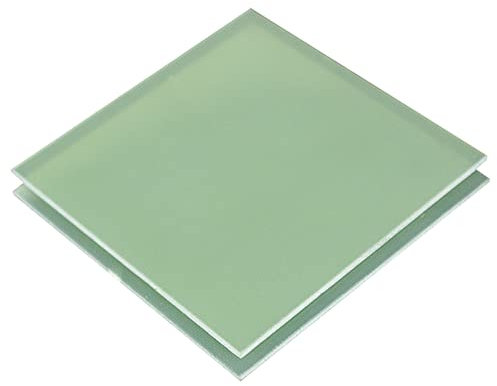 TEN HIGH 10 Stücke Epoxy Boards Fr4 Resin Board Grün Flat Plat 100 * 100 * 1mm für Maschinen, Elektrogeräte und Elektronik,Stabilität und Haltbarkeit
