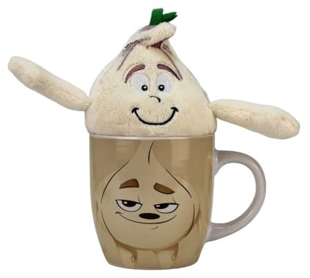 BEMIRO Knoblauch Kuscheltier in Tasse 330 ml - ca. 19 cm…