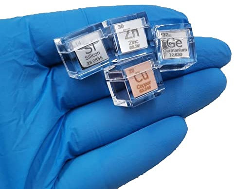 ZOENAE 10 STÜCKE Periodensystem Der Chemischen Elemente Würfel 10 mm Würfel Spezial Acryl Display Box Hochtransparent